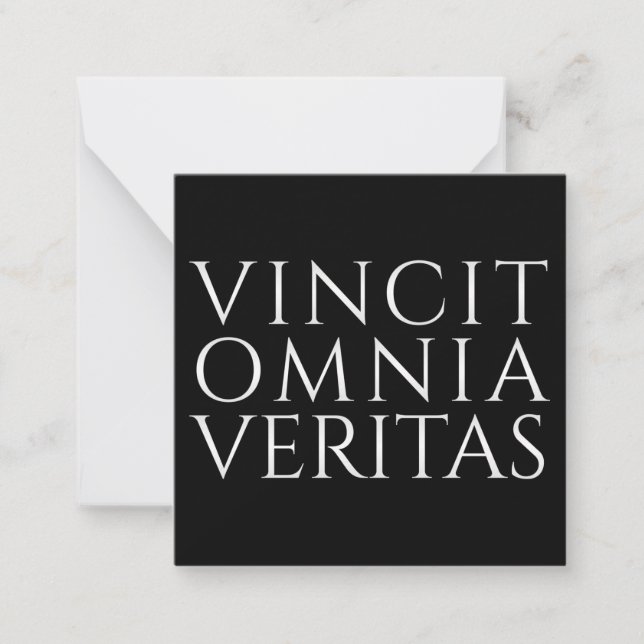 VINCIT OMNIA VERITAS - Light Note Card Mitteilungskarte (Vorderseite)