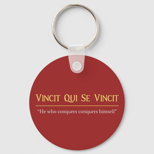 Vincit Qui Se Vincit Schlüsselanhänger (Vorderseite)