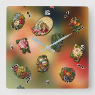 VinClip-Wall-Uhr Quadratische Wanduhr