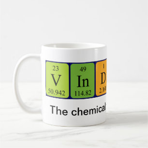 Vindaloo Wort-Tasse periodischer Tabelle Tasse