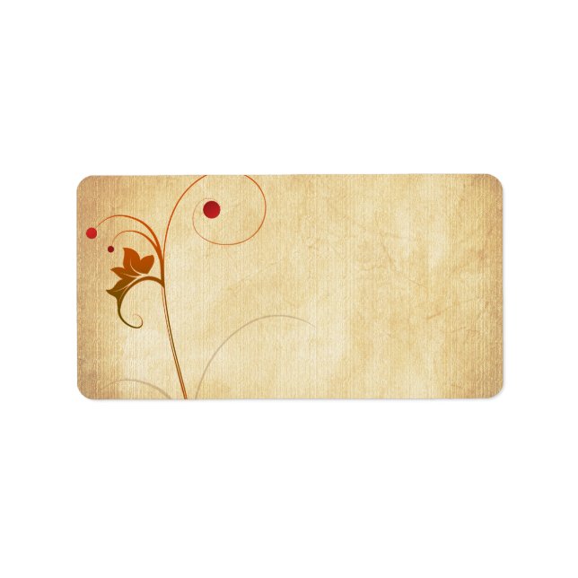 Vine & Berries Blank-Adressetikett Adressaufkleber (Vorne)