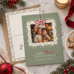 Vine & Berry Weihnachten Ein Foto-Vorlage ID1337