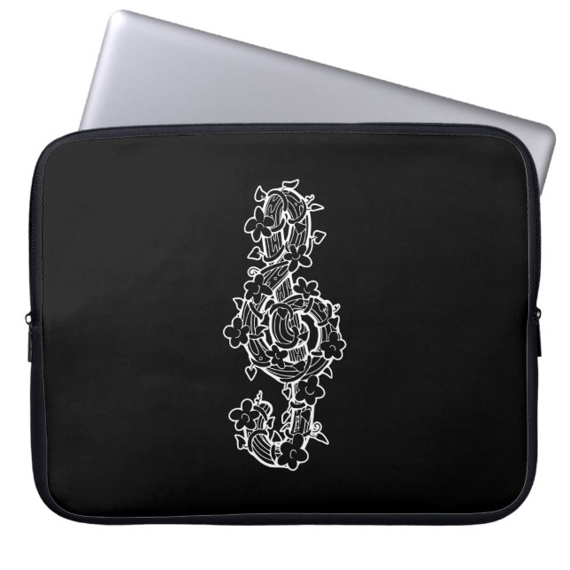 Vine Clef Laptop Sleeve (Vorderseite)