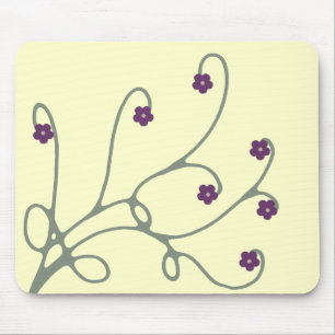 Vine floral Swirl mousepad