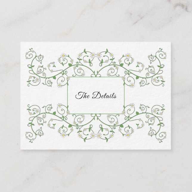 Vine Heart Trellis Enclosure Card Begleitkarte (Rückseite)