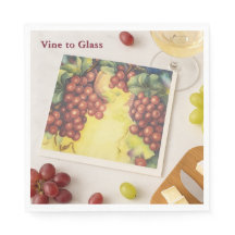 "Vine to Glass" Custom Vineyard Napkins — Weingut,