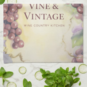 Vine & Vintage Grapes Luxe Küchenhandtuch Geschirrtuch