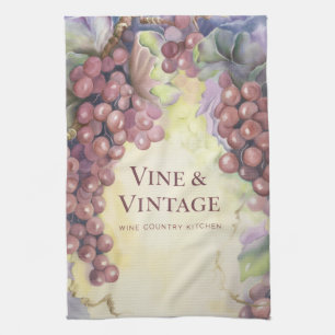 Vine & Vintage Grapes Luxe Küchenhandtuch Geschirrtuch