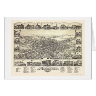 Vineland, NJ panoramische Karte - 1885