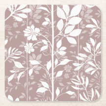 Vines of Quiet Joy XL white botanical silhouette