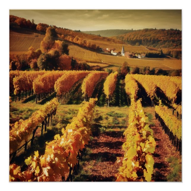 vineyard landscape poster (Vorderseite)