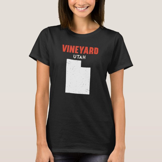 Vineyard Utah USA State America Travel Utahan T-Shirt (Vorderseite)