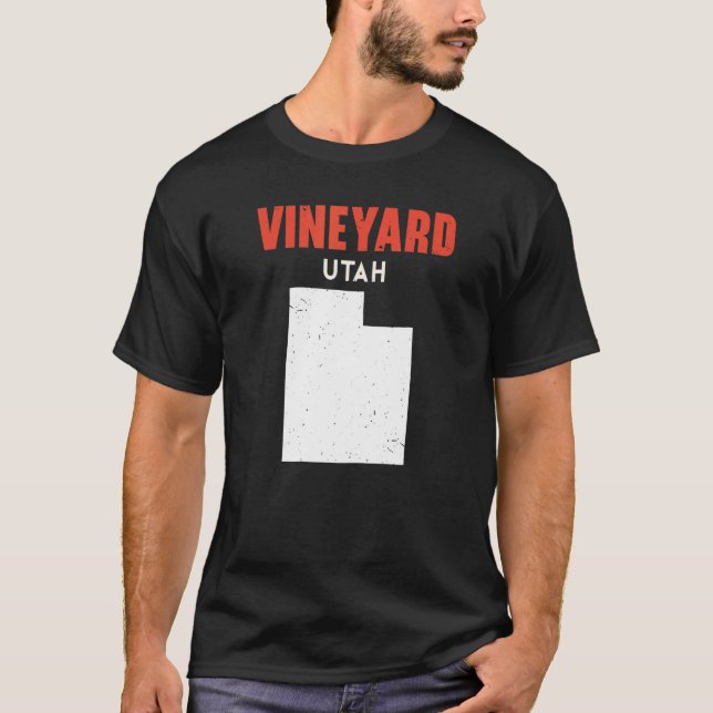Vineyard Utah USA State America Travel Utahan T-Shirt (Vorderseite)