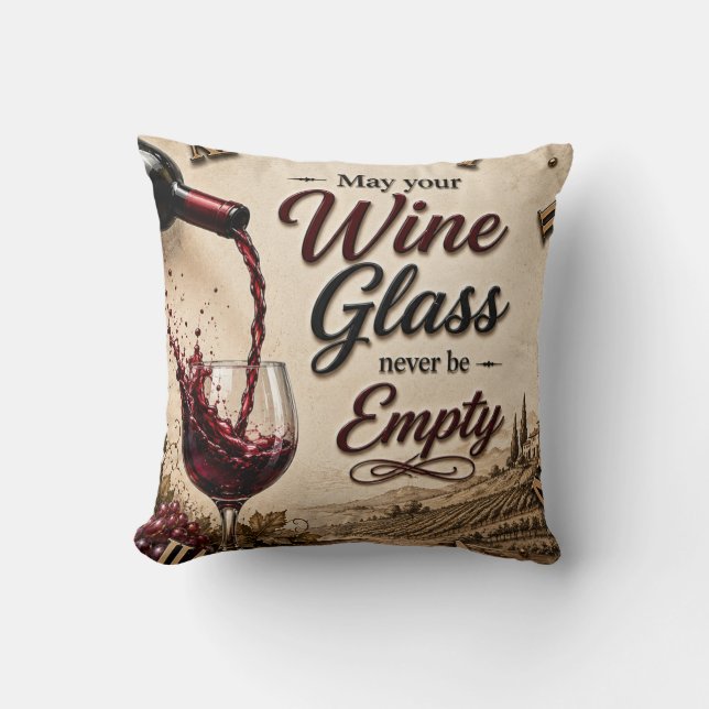 Vineyard Wine Lover Decor Kissen (Vorderseite)