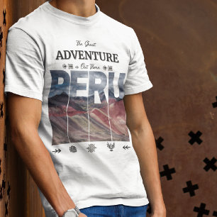 Vinicunca Peru   7 Colors Mountains, Andes, Inca T-Shirt