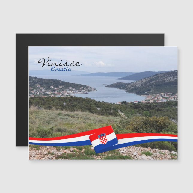 Vinišće, Kroatien | Dalmatien | Adria Magnetkarte (Vorne/Hinten)