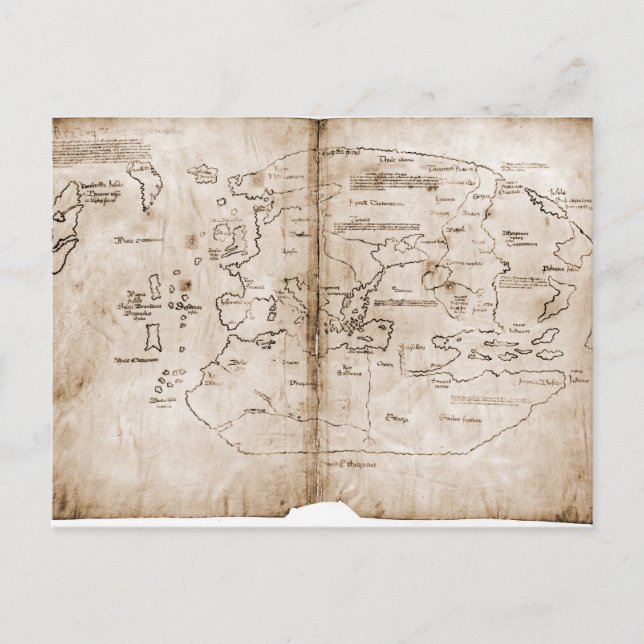 Vinland-Karte Postkarte (Vorderseite)