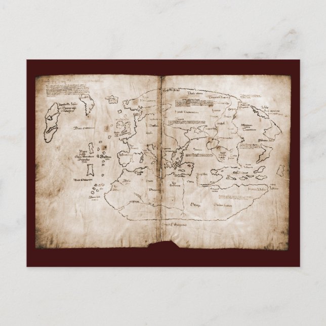Vinland Map Postkarte (Vorderseite)