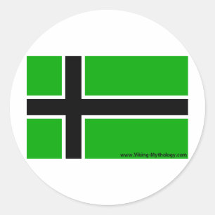 vinland runder aufkleber