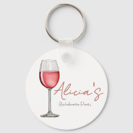 Vino Before Vows Bachelorette / Brautparty Schlüsselanhänger