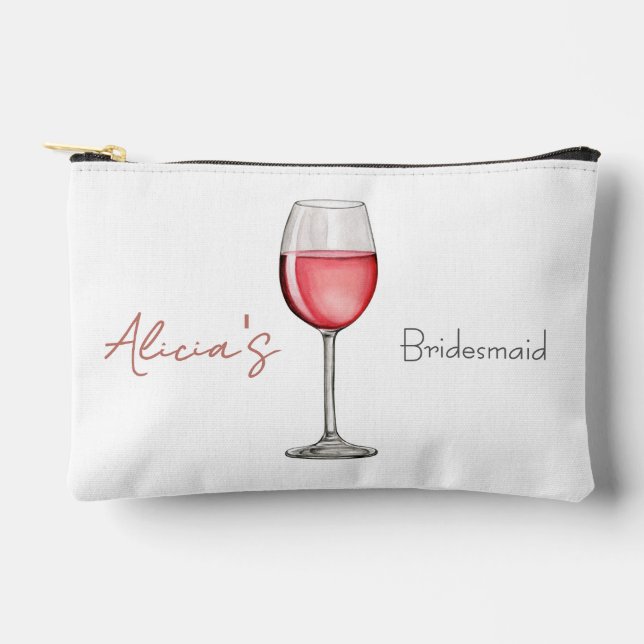 Vino Before Vows Bachelorette / Brautparty Tasche (Vorderseite)