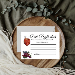 Vino Before Vows Date Night Ideas Brautparty Begleitkarte