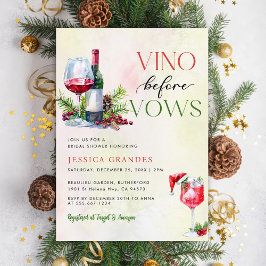 Vino Before Vows Rosa Brautparty zum Thema Wein Einladung