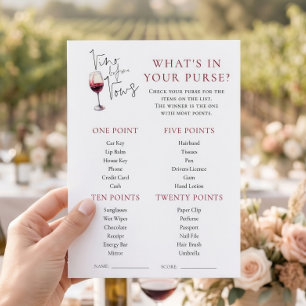 Vino Before Vows Taschenspiel Hochzeitskarte Einladung