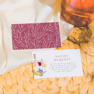 Vino Before Vows Weinverkostung Brautparty Begleitkarte