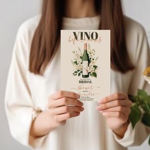 Vino Before Vows Weinverkostung Brautparty Einladung