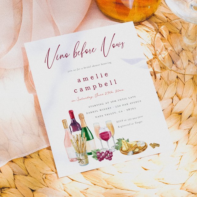 Vino Before Vows Wine Budget Brautparty (Card Front Mock-up)