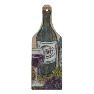 Vino III Weinflasche mit Formteil Schneidebrett
