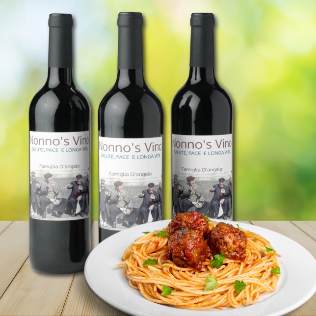 Vino Salute Tempo e longa vita weinlabel Weinetikett (Von Creator hochgeladen)