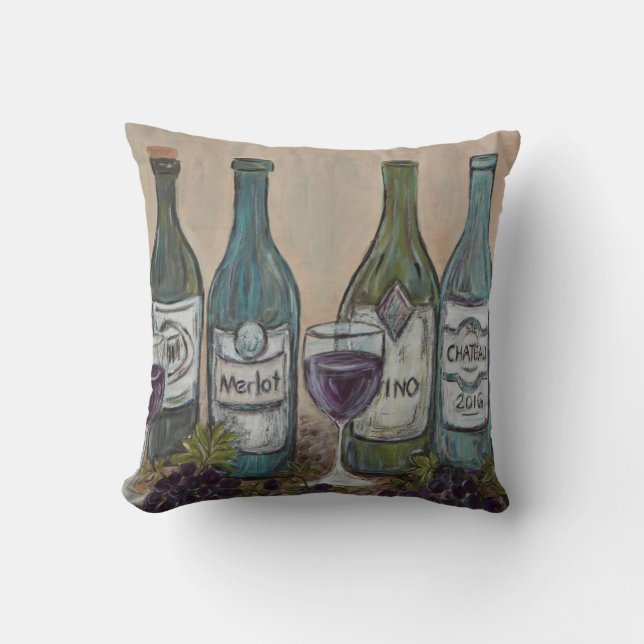 Vino Throw Pillow Kissen (Vorderseite)