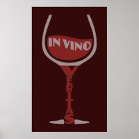 Vino Veritas benutzerdefiniertes Poster