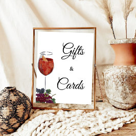 Vino Vor dem Gelöbnis Brautparty Geschenke & Karte Poster