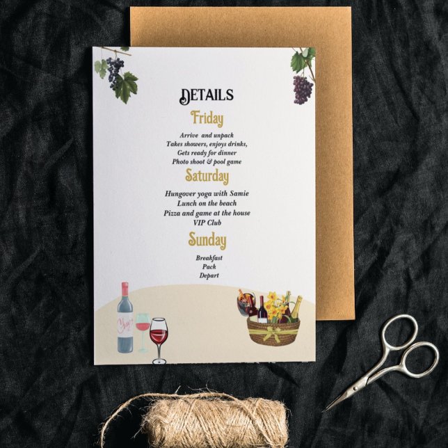 Vino vor dem Versprechen Einladung von Bachelorett (Von Creator hochgeladen)