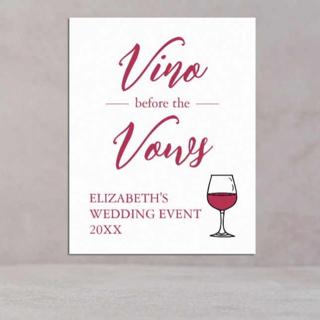 Vino Vor den Vows Brautparty/Bachelorette Poster (Von Creator hochgeladen)