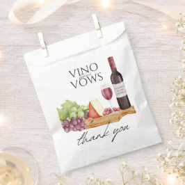 Vino vor Vows Charcuterie Brautparty Geschenktütchen