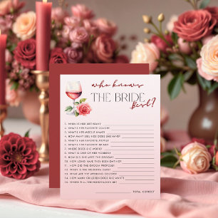 Vino vor Vows, die das beste Spiel der Braut kenne