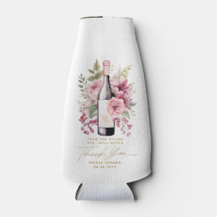 Vino vor Vows Elegantes Brautparty Koozie Flaschenkühler