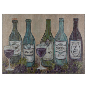 Vino Weinflasche - Schneidebrett
