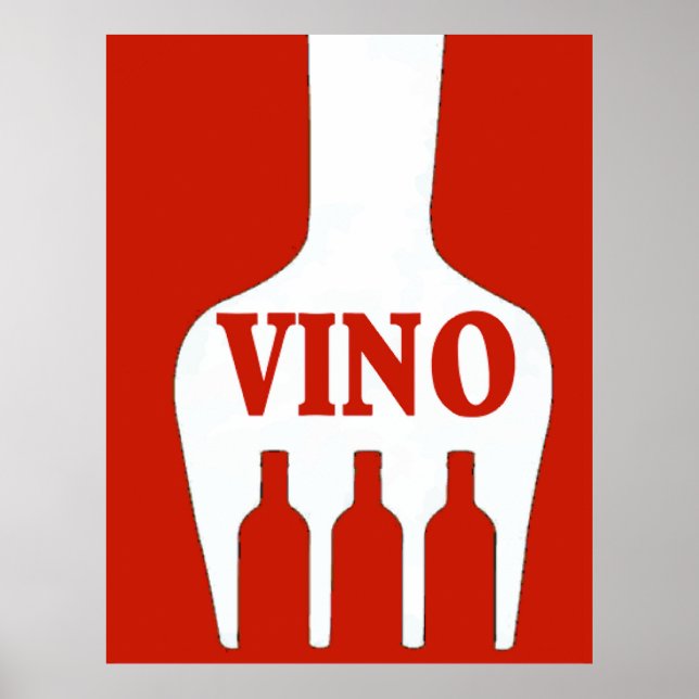 Vino - Wine Vintage Posters Poster (Vorne)