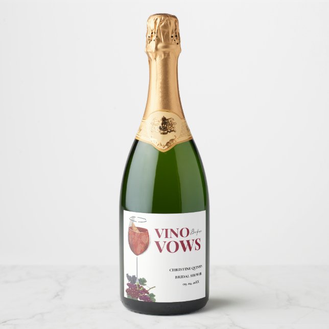 Vinobefore gelobt WIne Degustation Brautparty (Vorderseite)