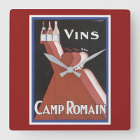 "Vins" Vintage Weinkarte und "Camp Romain"