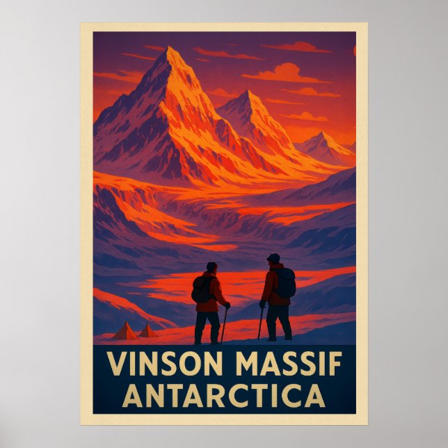 Vinson Massif Antarktis V02 Poster (Vorne)