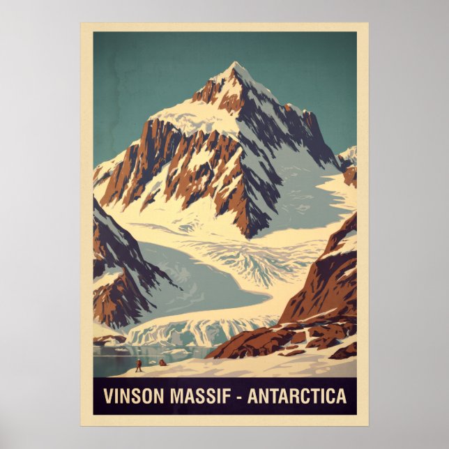 Vinson Massif Antarktis V05 Poster (Vorne)