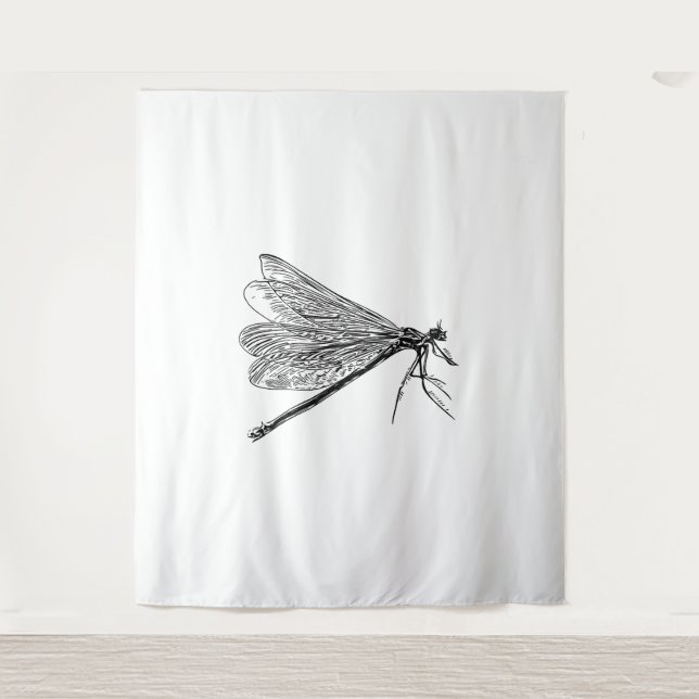 VINTA Dragonfly Wandteppich (Vorderseite)