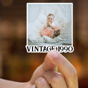 Vintag 10. 20. 30. 40. 50. 60. 80 Geburtstag Aufkleber