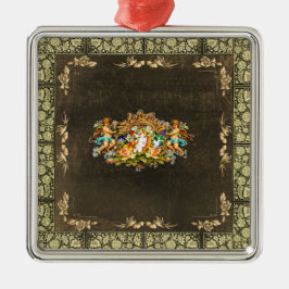 Vintag 114 ornament aus metall